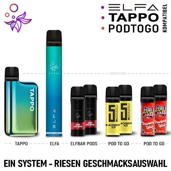 Elfa / Tappo / PodToGo - Prefilled Pod System