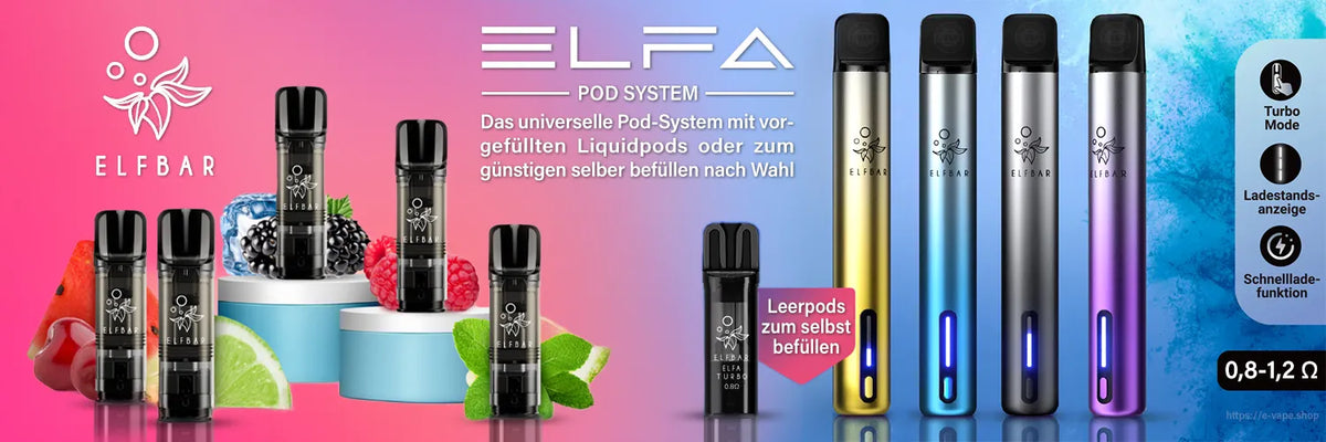 Elfbar Pods kaufen – Original ELFA Pods mit Nikotin oder nikotinfrei