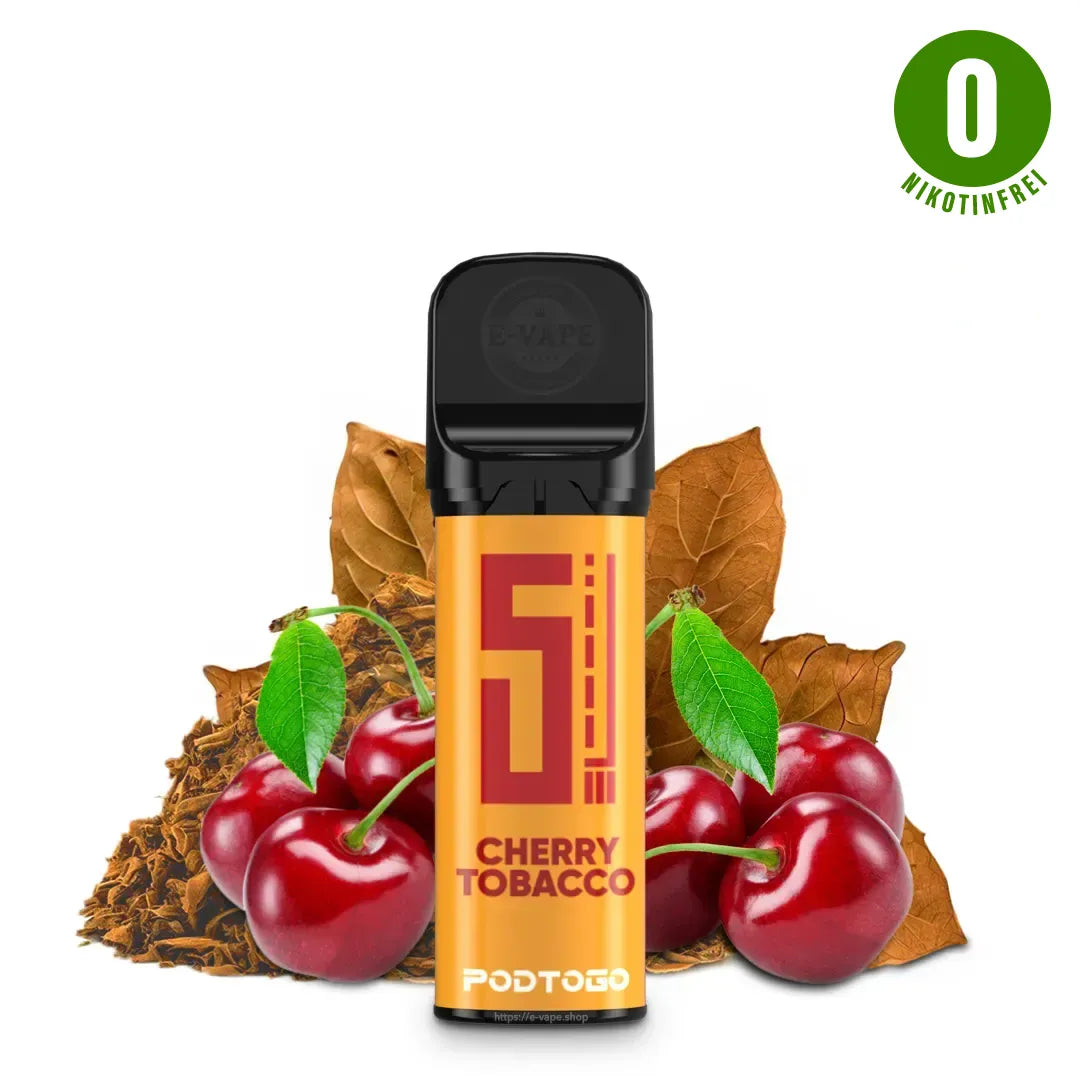Pod2Go 5EL Tobacco Cherry Pod 2 ml NIKOTINFREI ⓿