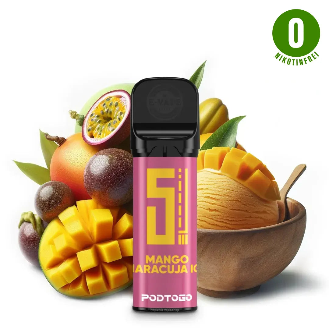Pod2Go 5EL Mango Maracuja Ice Pod 2 ml NIKOTINFREI ⓿