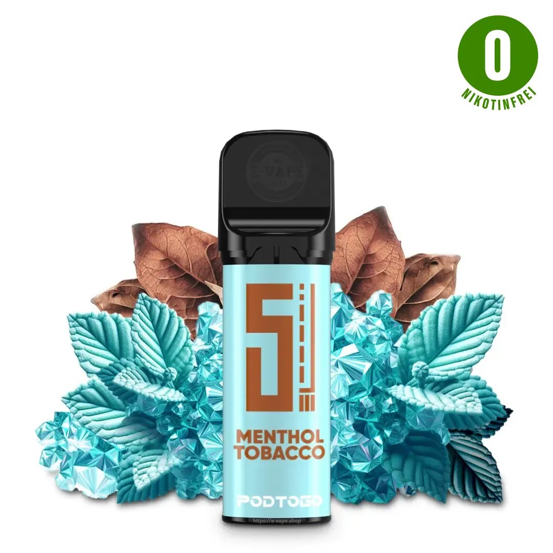 Pod2Go 5EL Tobacco Menthol Pod 2 ml NIKOTINFREI ⓿