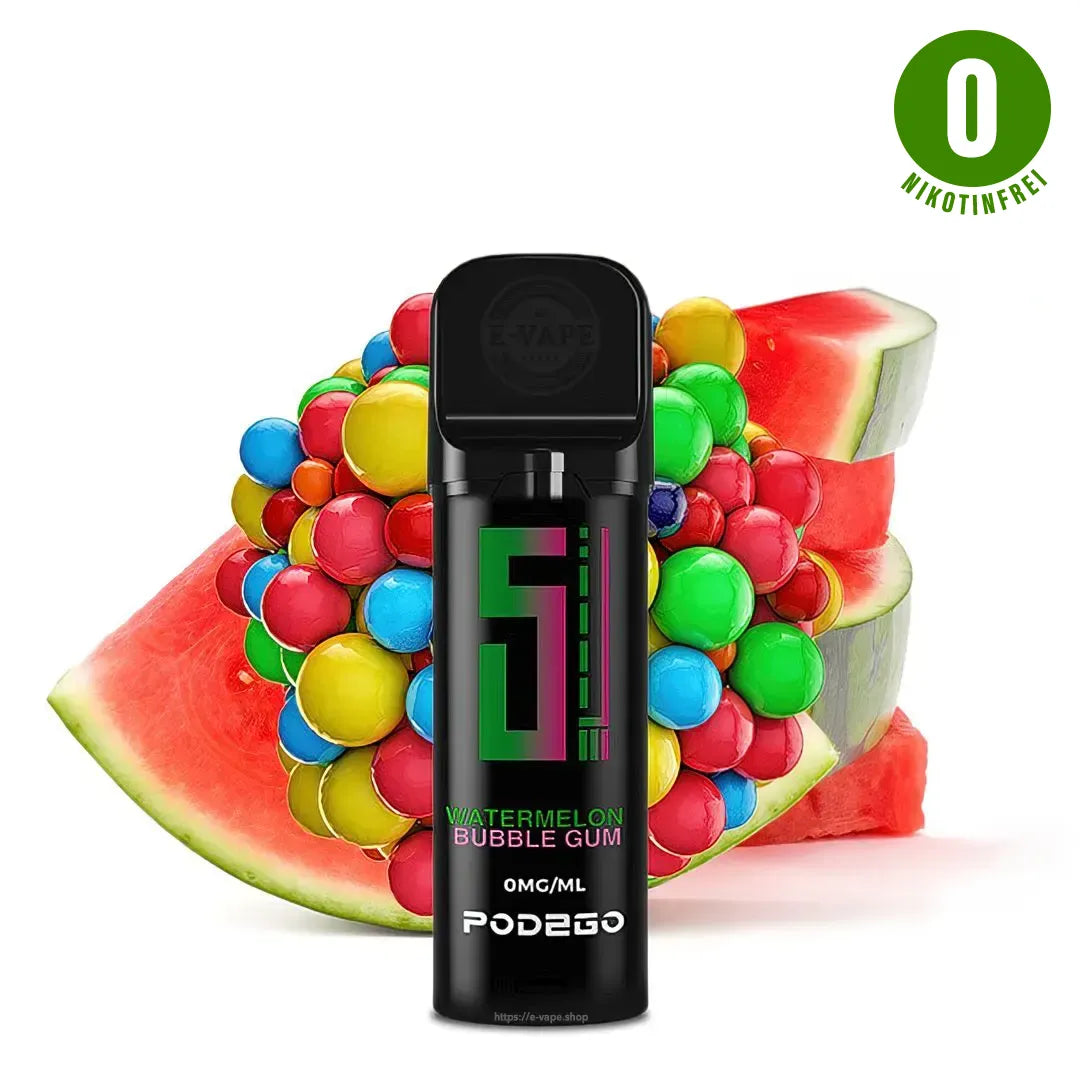 Pod2Go 5EL Watermelon Bubble Gum Pod 2 ml NIKOTINFREI ⓿