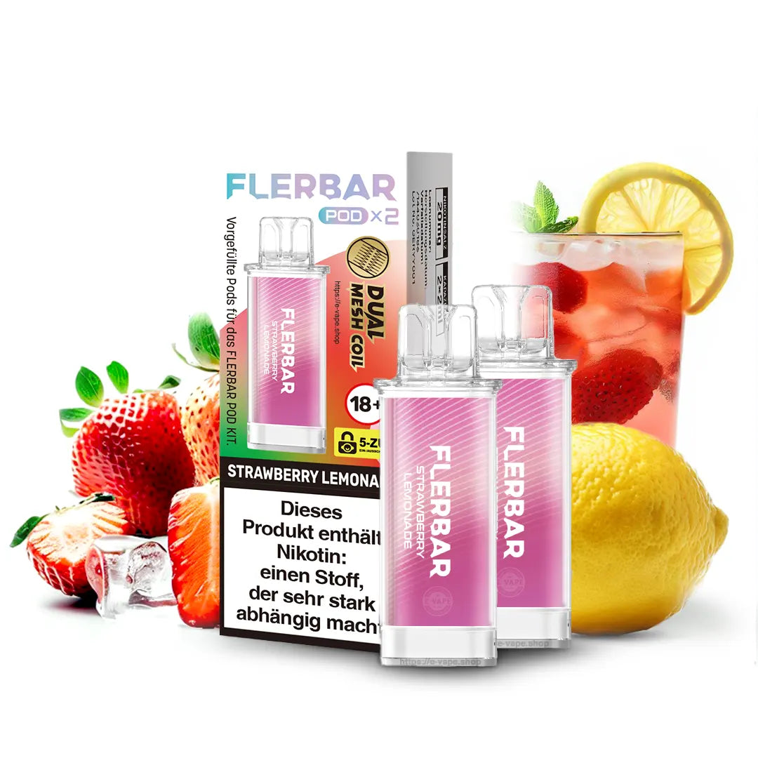 Flerbar 2x Pod Strawberry Lemonade 20mg/ml – Elfbar 600 bayern