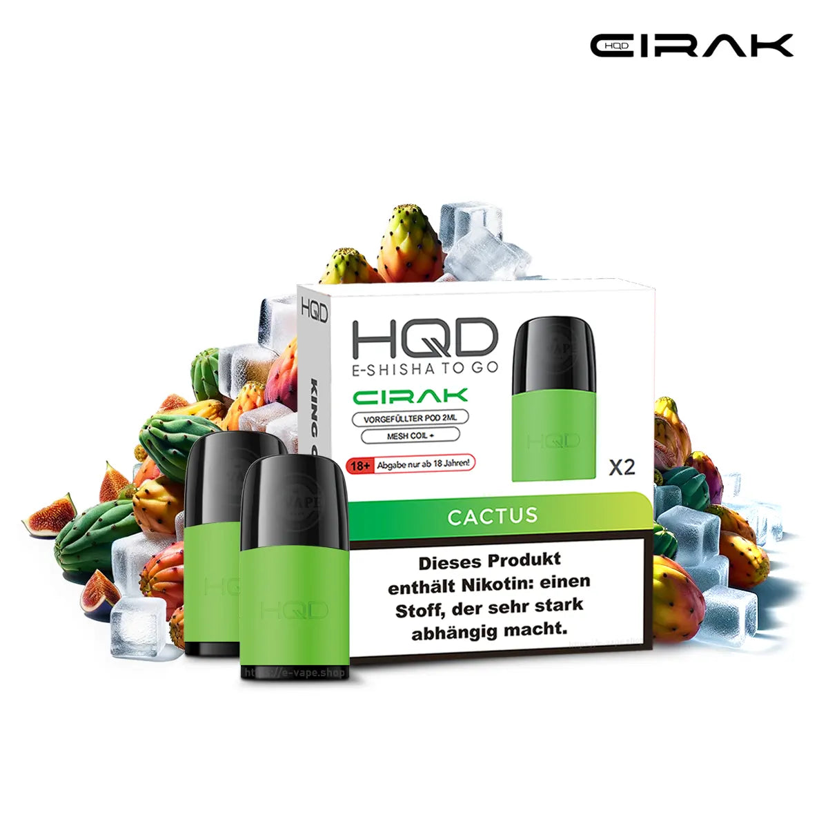 HQD Cirak Ersatz Pods Cactus 18mg/ml