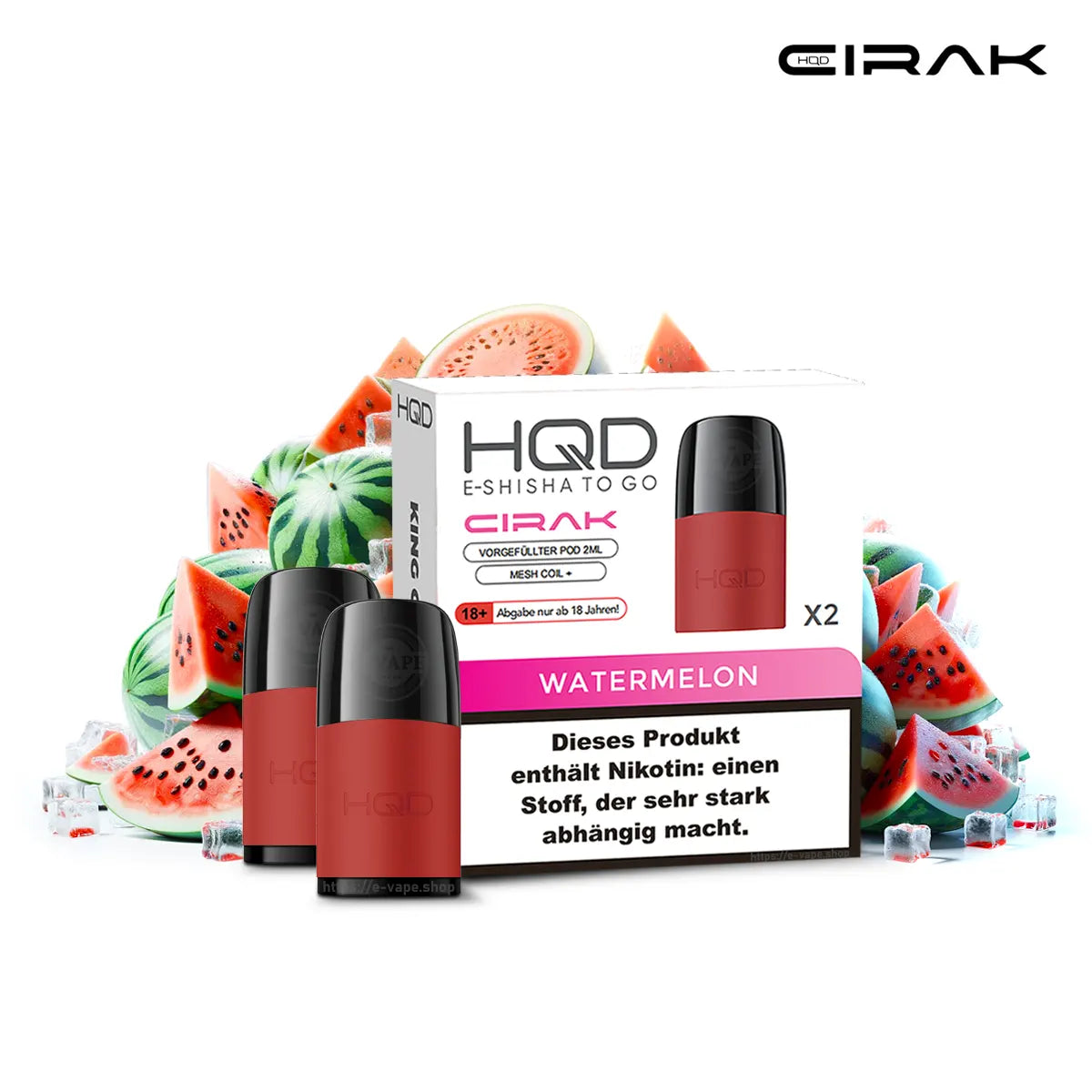 HQD Cirak Ersatz Pods Watermelon 18mg/ml