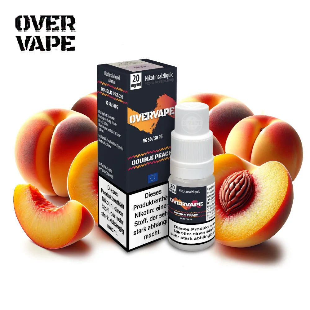 Overvape Double Peach Nikotinsalz Liquid