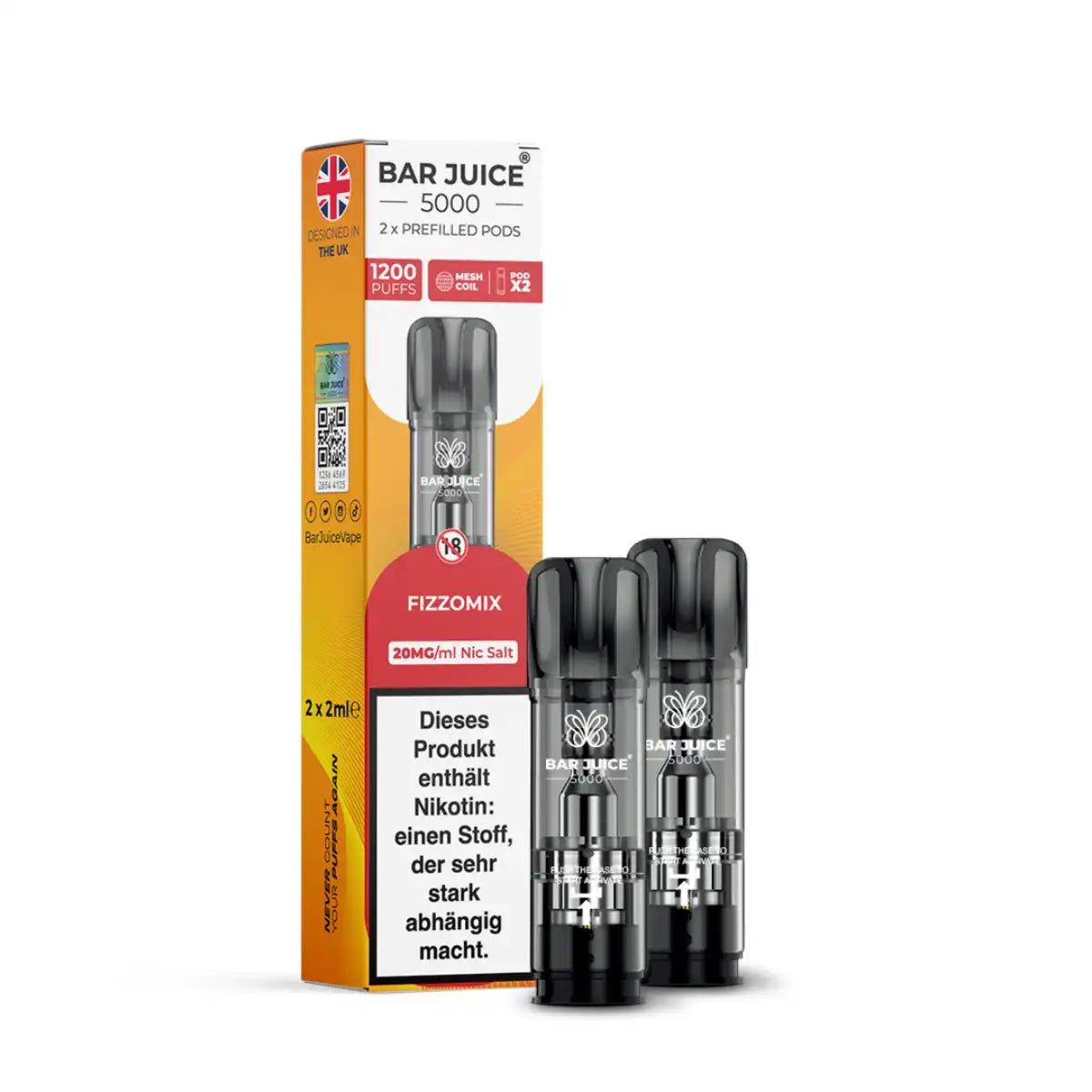 Bar Juice Pods 2er Pack – 20 mg (ELFA-kompatibel)