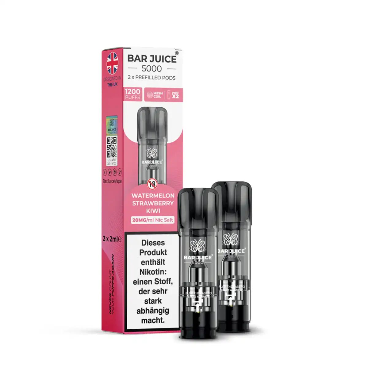 Bar Juice Pods 2er Pack – 20 mg (ELFA-kompatibel)