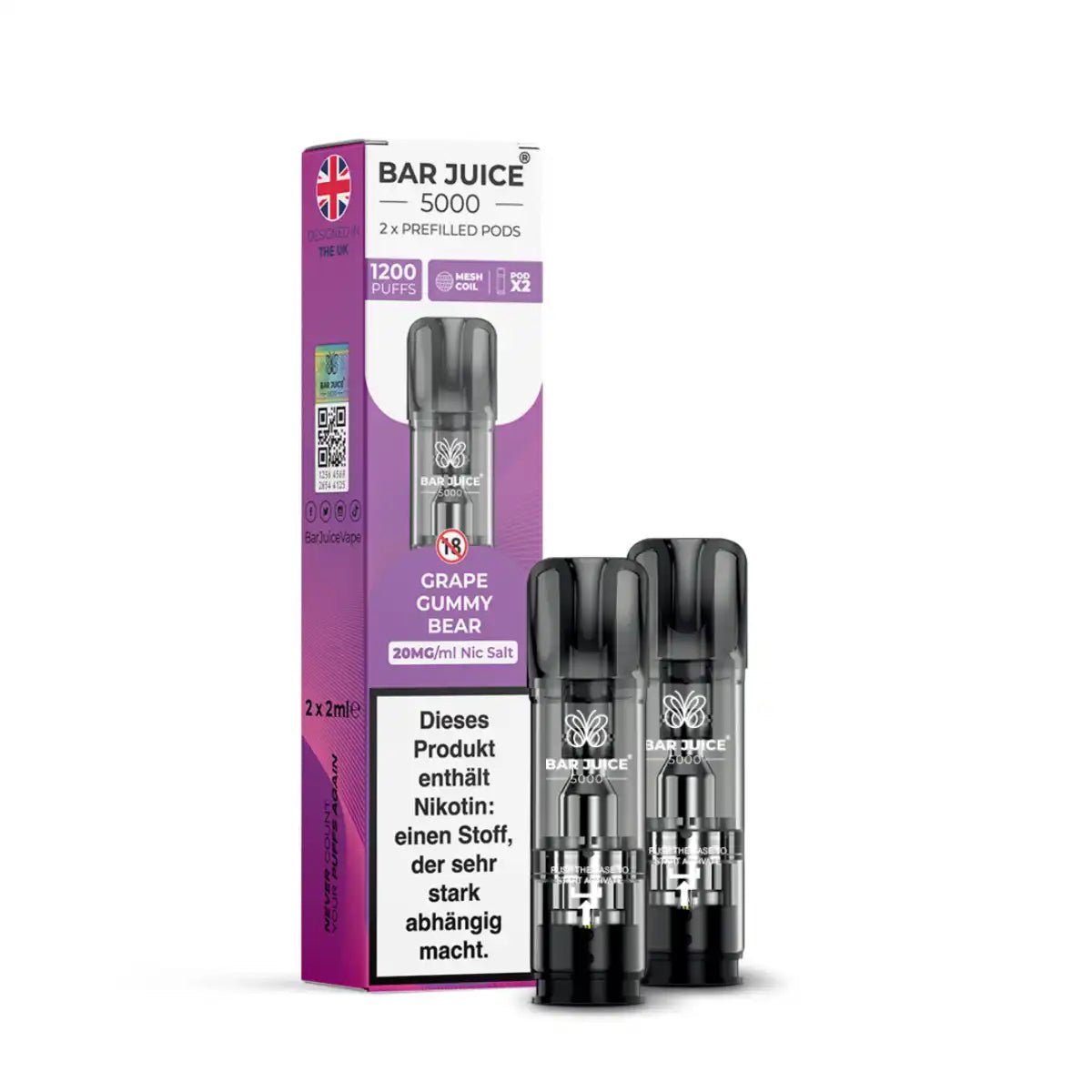 Bar Juice Pods 2er Pack – 20 mg (ELFA-kompatibel)