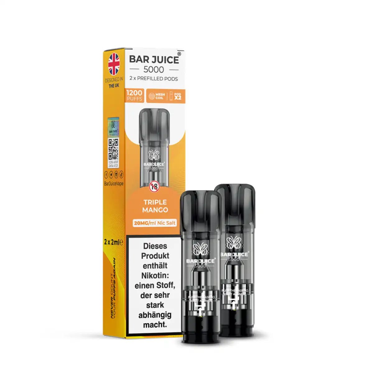 Bar Juice Pods 2er Pack – 20 mg (ELFA-kompatibel)