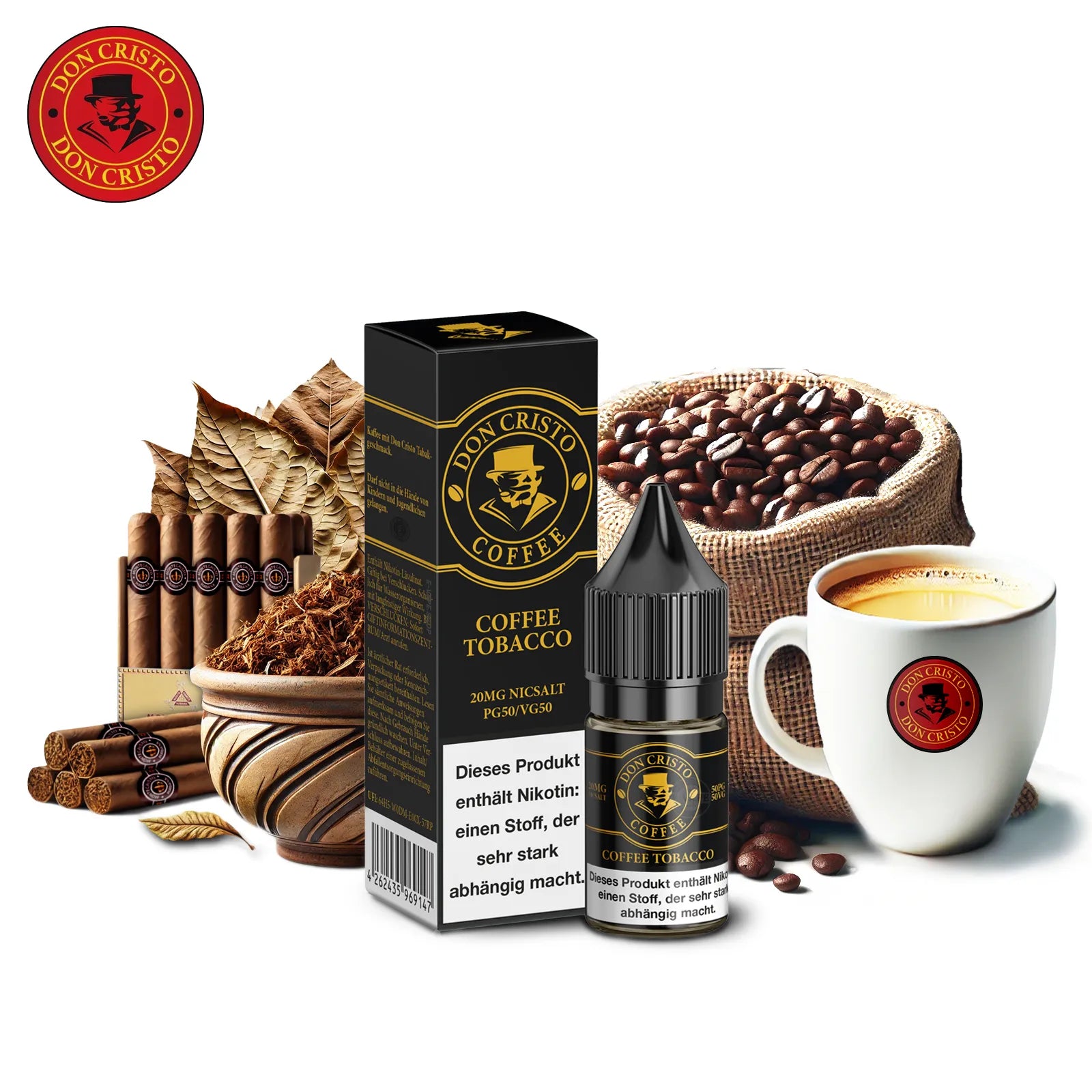 Don Cristo Coffee Tobacco Nikotinsalz-Liquid 20mg/ml