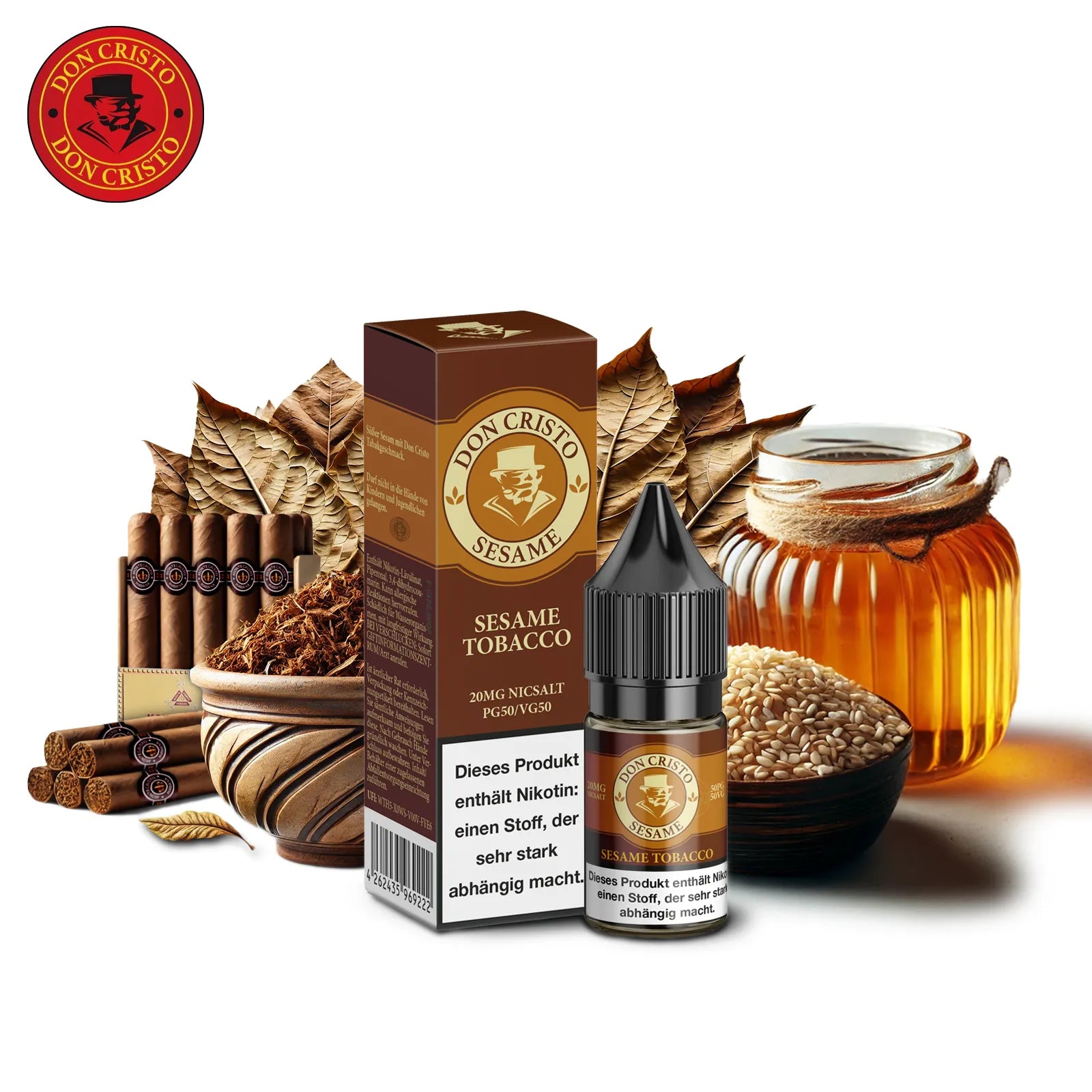 Don Cristo Sesame Tobacco Nikotinsalz-Liquid 20mg/ml