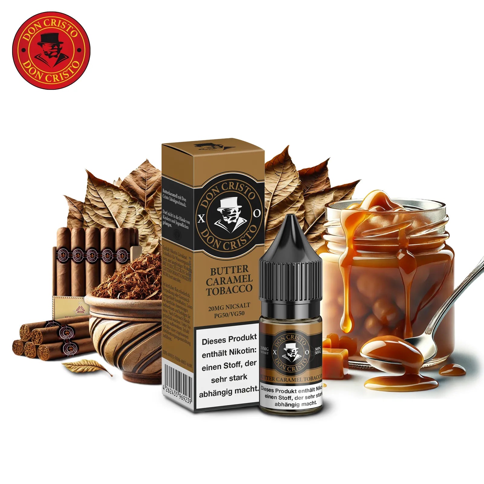 Don Cristo XO Butter Caramel Tobacco Nikotinsalz-Liquid 20mg/ml