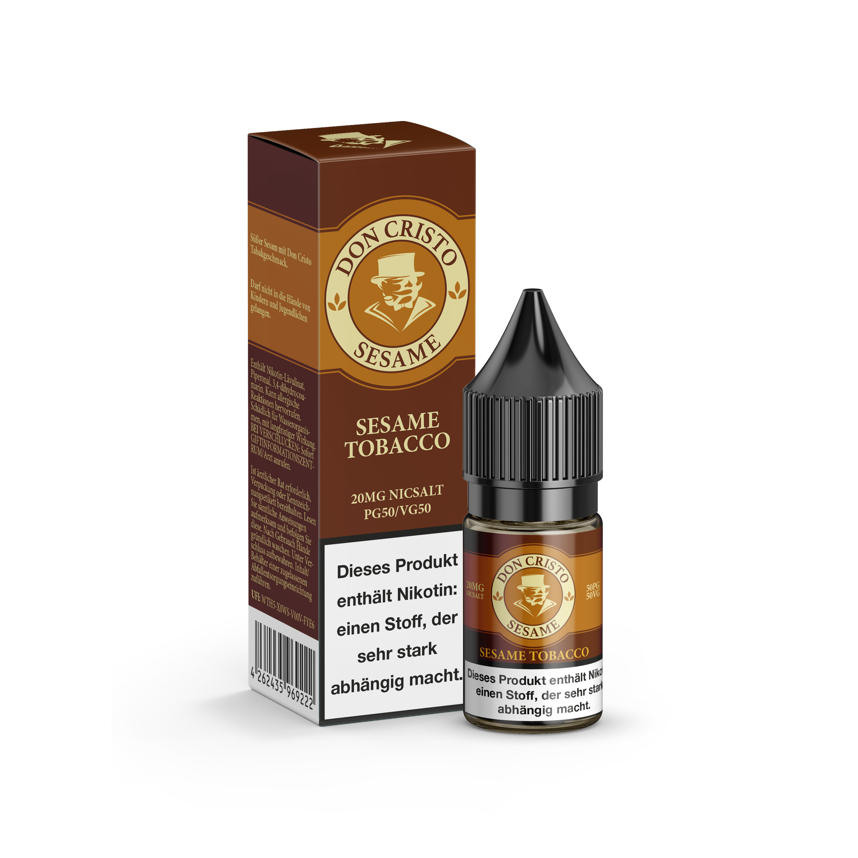 Don Cristo Sesame Tobacco Nikotinsalz-Liquid 20mg/ml