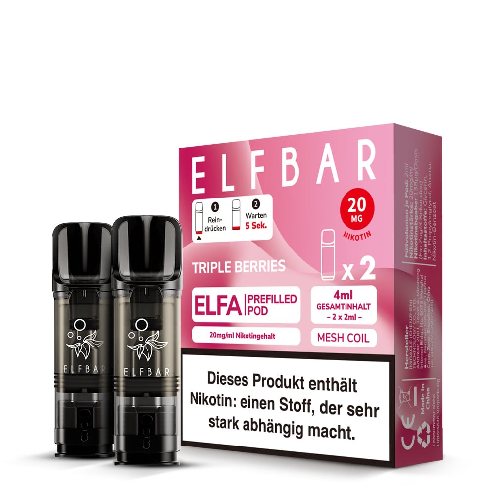 Triple Berries – Elfbar ELFA Pods 20 mg/ml Nikotin - 2 Stück
