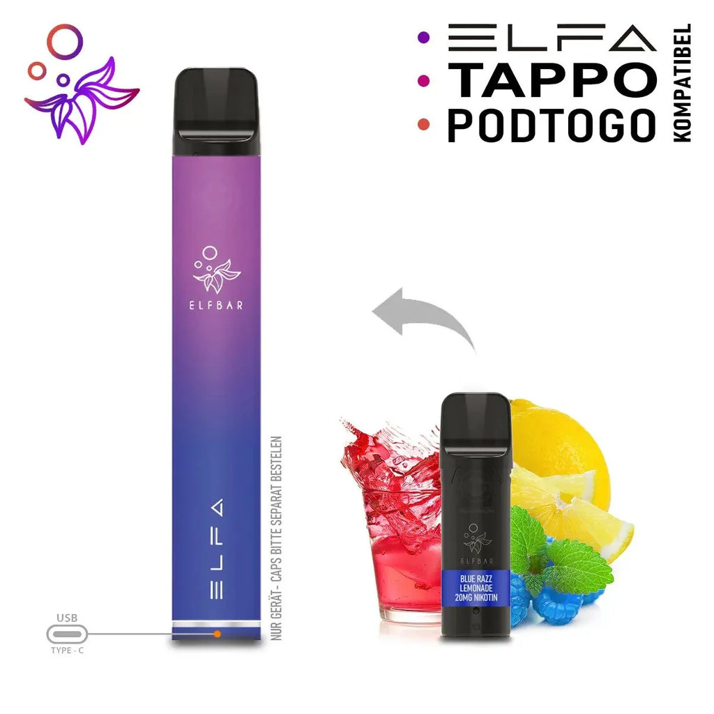 Elfbar ELFA Akku Basis 500 mAh (USB-C)