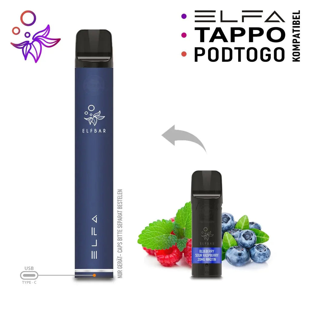 Elfbar ELFA Akku Basis 500 mAh (USB-C)