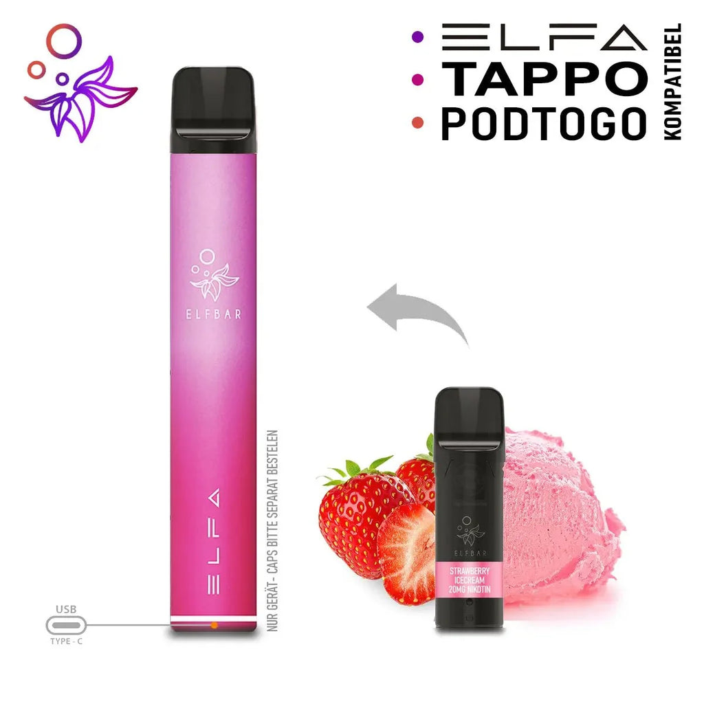 Elfbar ELFA Akku Basis 500 mAh (USB-C)