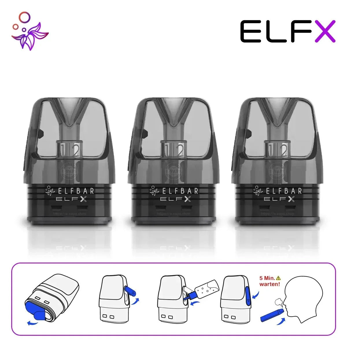Elfbar ELFX Pod Kit Set 1000 mAh - wiederbefüllbar