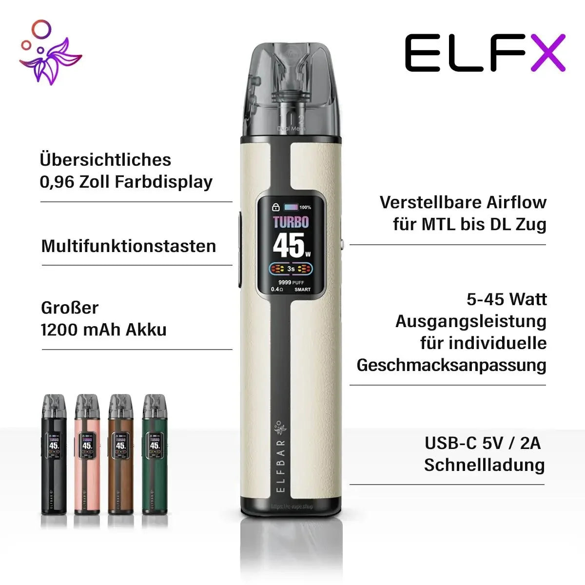 Elfbar ELFX Pro Pod Kit 45 W - 1200 mAh