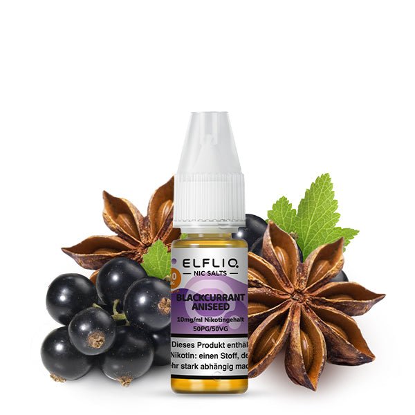 Blackcurrant Aniseed – Elfbar ELFLIQ Nikotinsalz Liquid 10/20 mg 10 ml