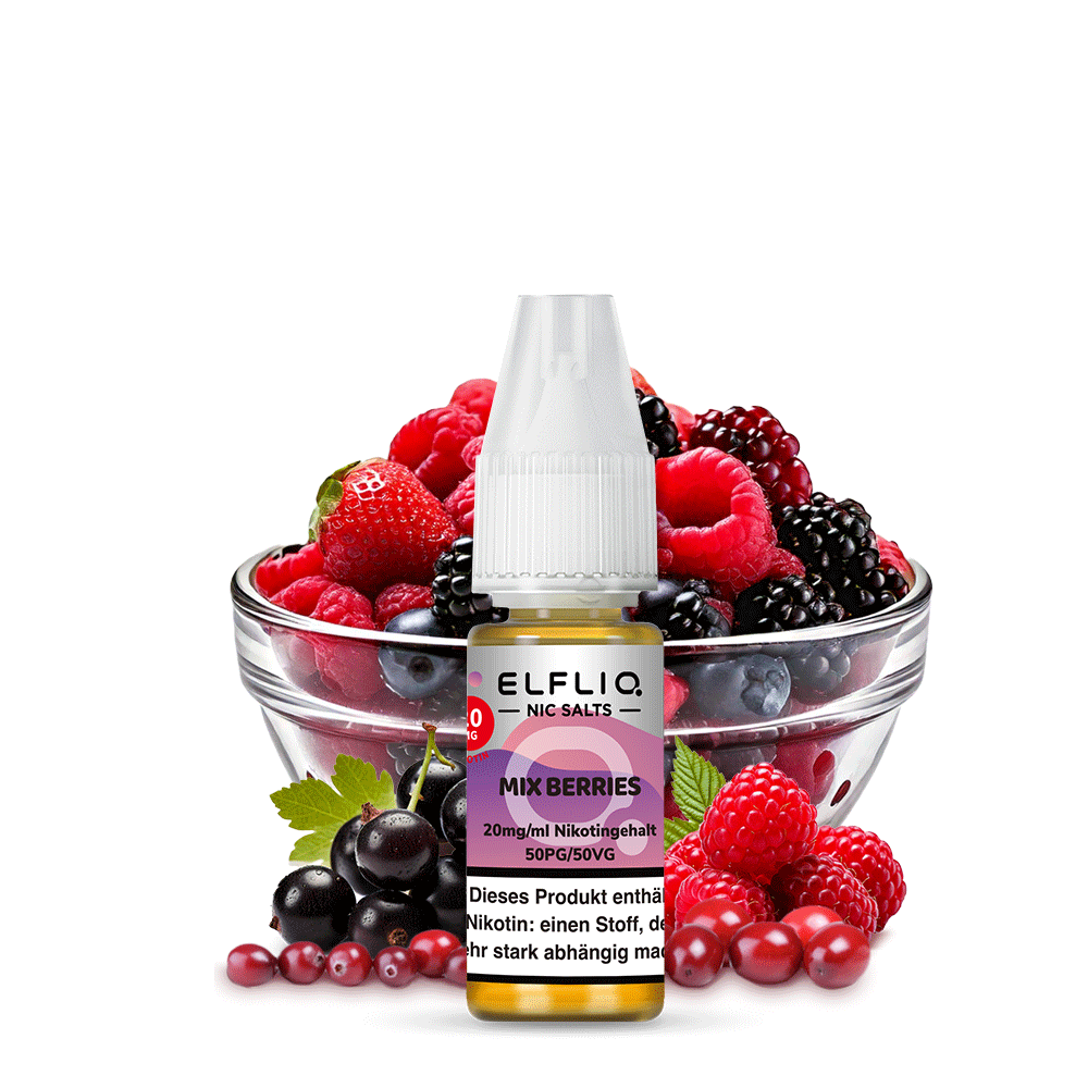 Mix Berries – Elfbar ELFLIQ Nikotinsalz Liquid 10/20 mg 10 ml