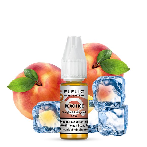 Peach Ice – Elfbar ELFLIQ Nikotinsalz Liquid 10/20 mg 10 ml