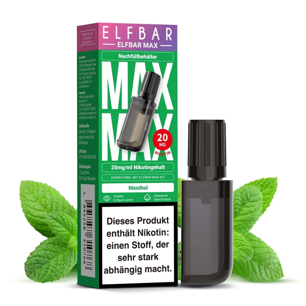 Menthol – Elfbar MAX Liquid Pods (vorbefüllt)