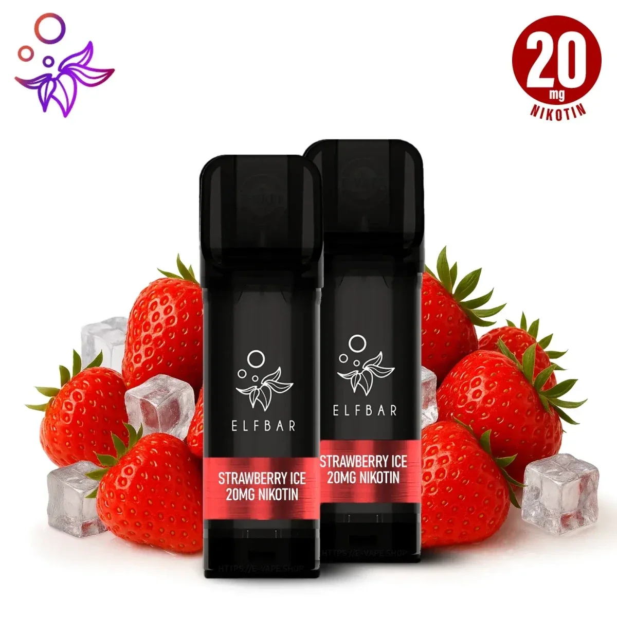 Strawberry Ice – Elfbar ELFA Pods 20 mg/ml Nikotin - 2 Stück
