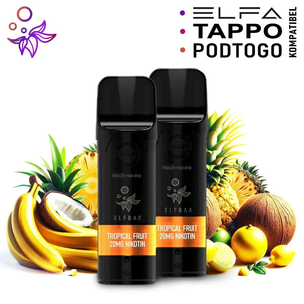 Tropical Fruit – Elfbar ELFA Pods 20 mg/ml Nikotin - 2 Stück