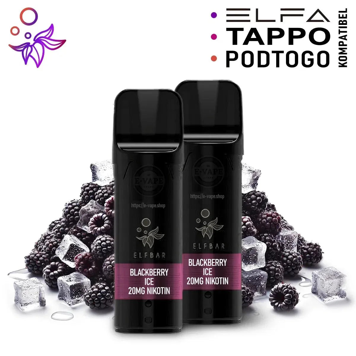 Blackberry Ice – Elfbar ELFA Pods 20 mg/ml Nikotin - 2 Stück