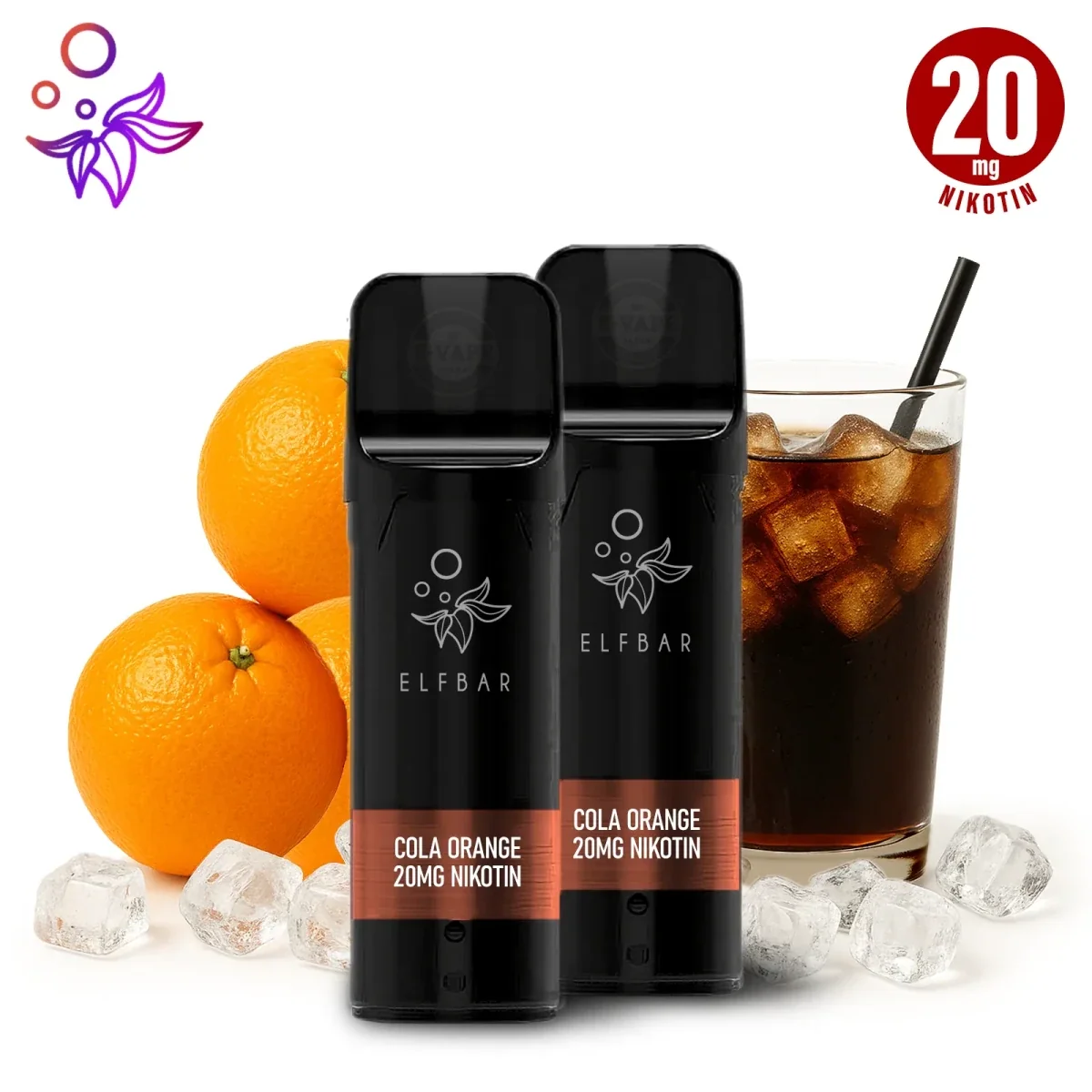 Cola Orange – Elfbar ELFA Pods 20 mg/ml Nikotin - 2 Stück