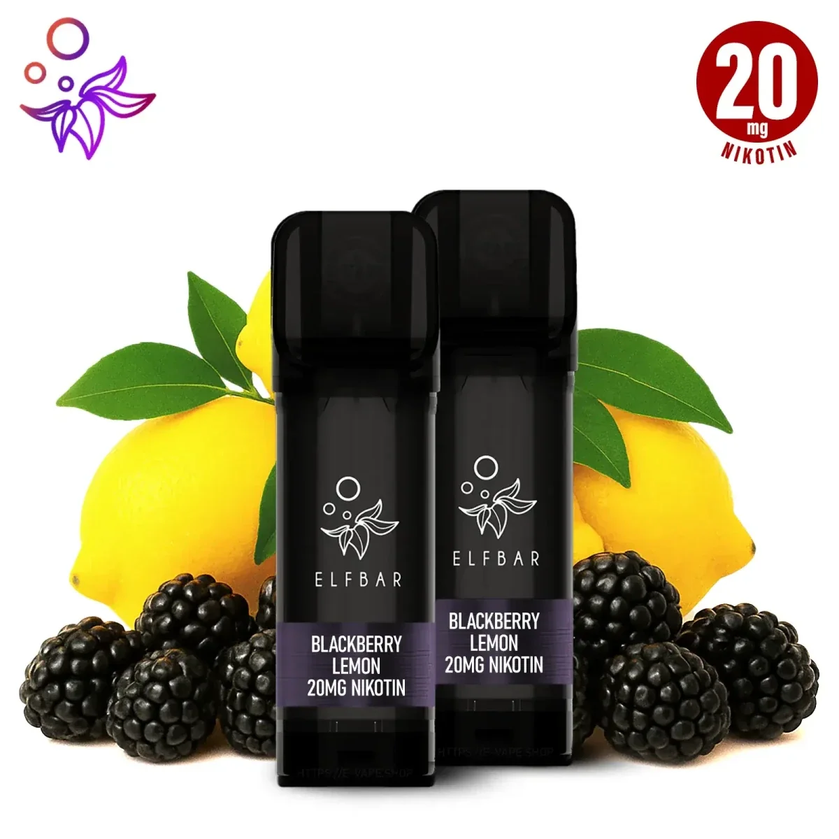 Blackberry Lemon – Elfbar ELFA Pods 20 mg/ml Nikotin - 2 Stück