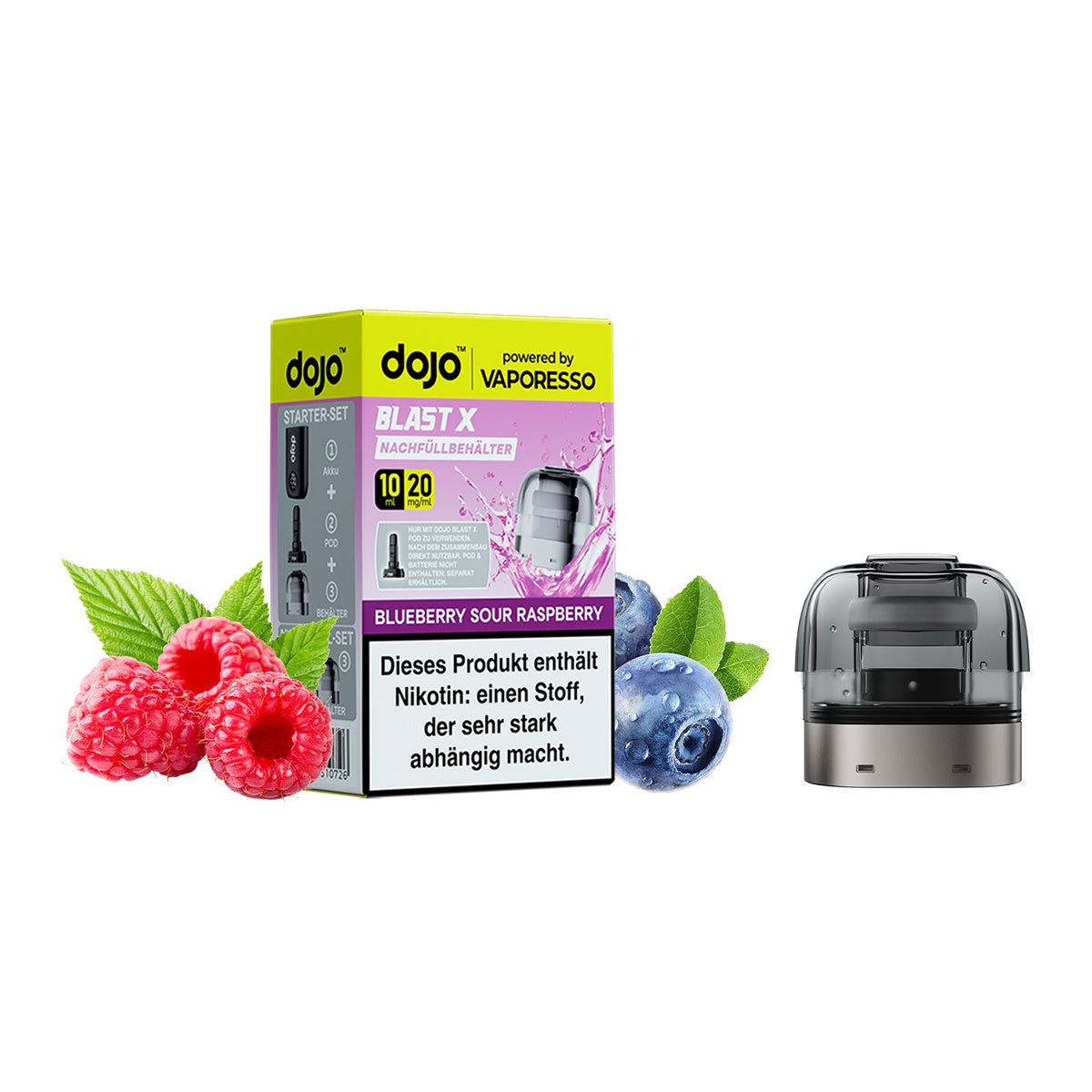 Dojo Blast X Set mit Pod Coil und Refill Container – Ansicht 3