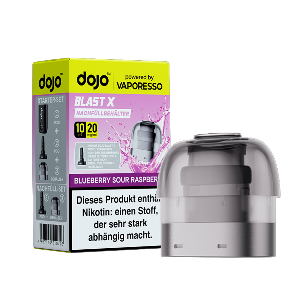 Dojo Blast X Refill Container, 20 mg – Ansicht 3