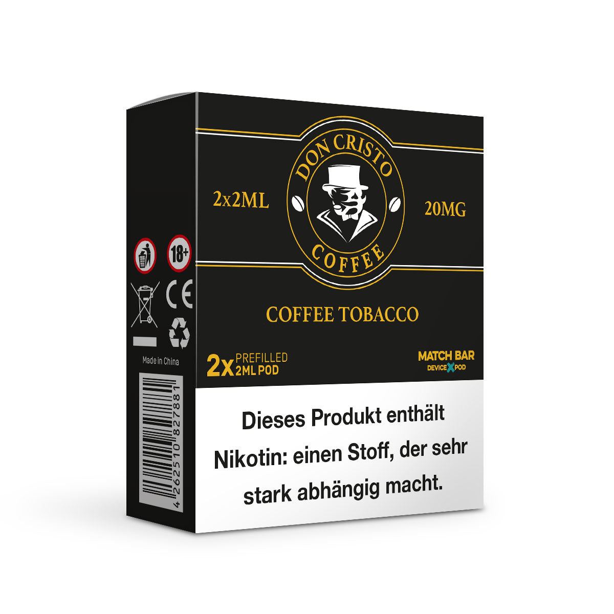 Don Cristo Pods 20 mg ELFA-kompatibel – Ansicht 2
