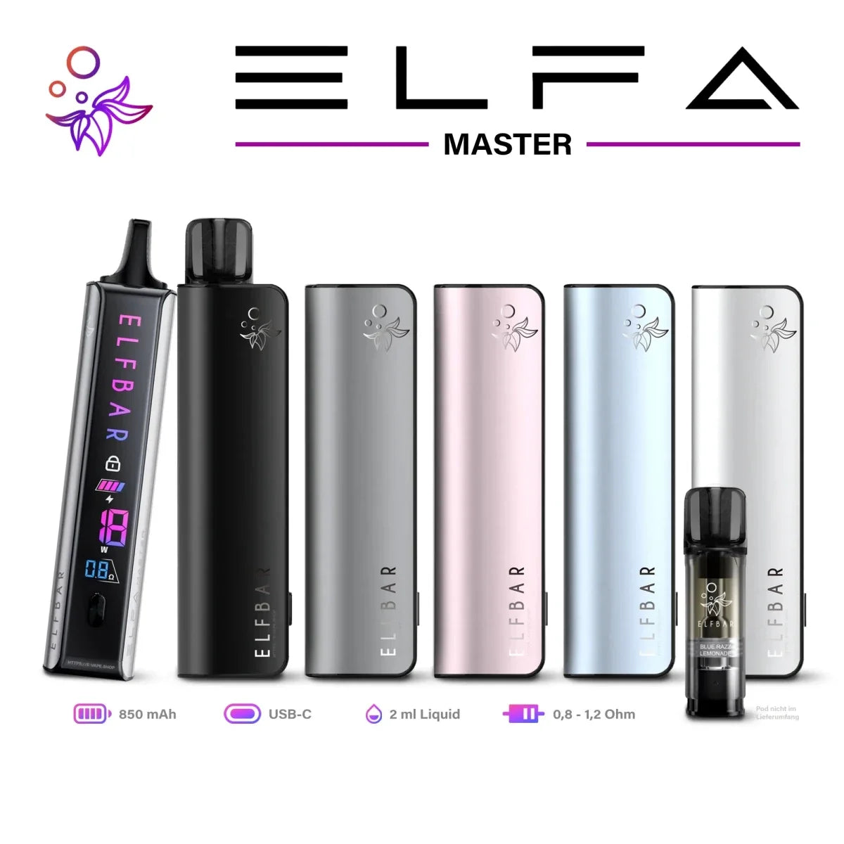Elfbar ELFA Master Akku 850 mAh