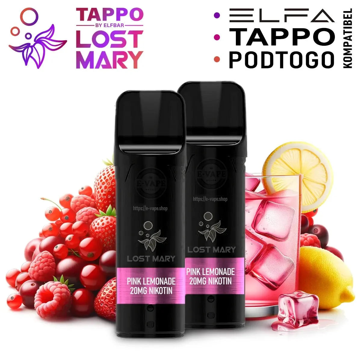 Pink Lemonade – Elfbar ELFA Pods 20 mg/ml Nikotin - 2 Stück