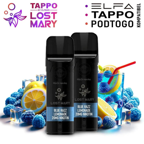Blue Razz Lemonade – Elfbar ELFA Pods 20 mg/ml Nikotin - 2 Stück