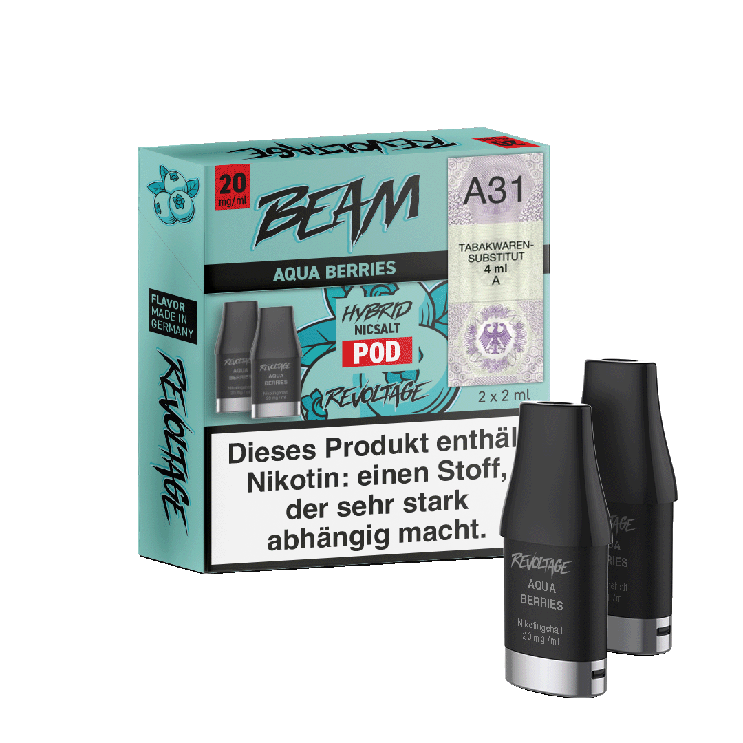 Revoltage BEAM Pods, 2er-Pack, 20 mg/ml