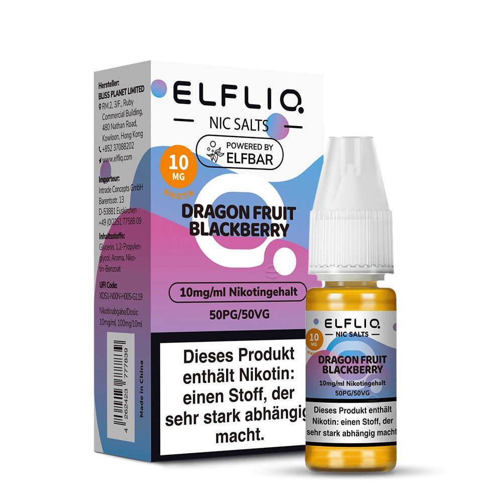 Dragon Fruit Blackberry – Elfbar ELFLIQ Nikotinsalz Liquid 10/20 mg 10 ml