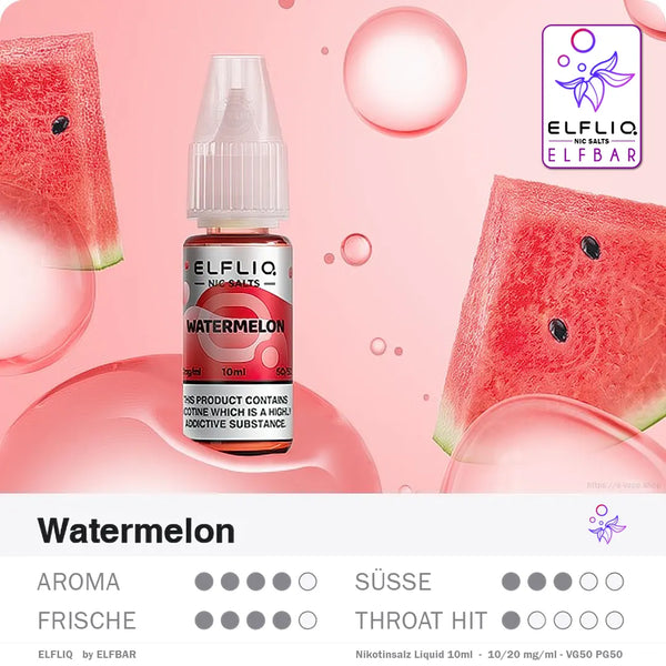 Elfliq Watermelon Nikotinsalz Liquids