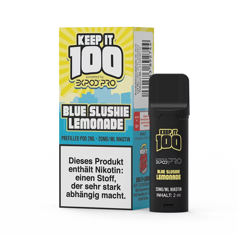 Keep it 100 Pod - Blue Slushie Lemonade 20mg für ELFA