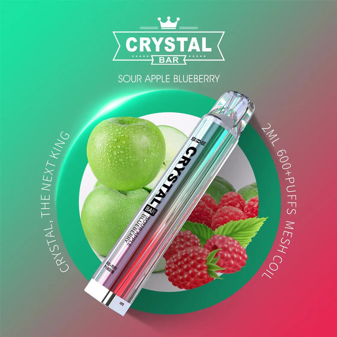 Crystal Bar Sour Apple Blueberry